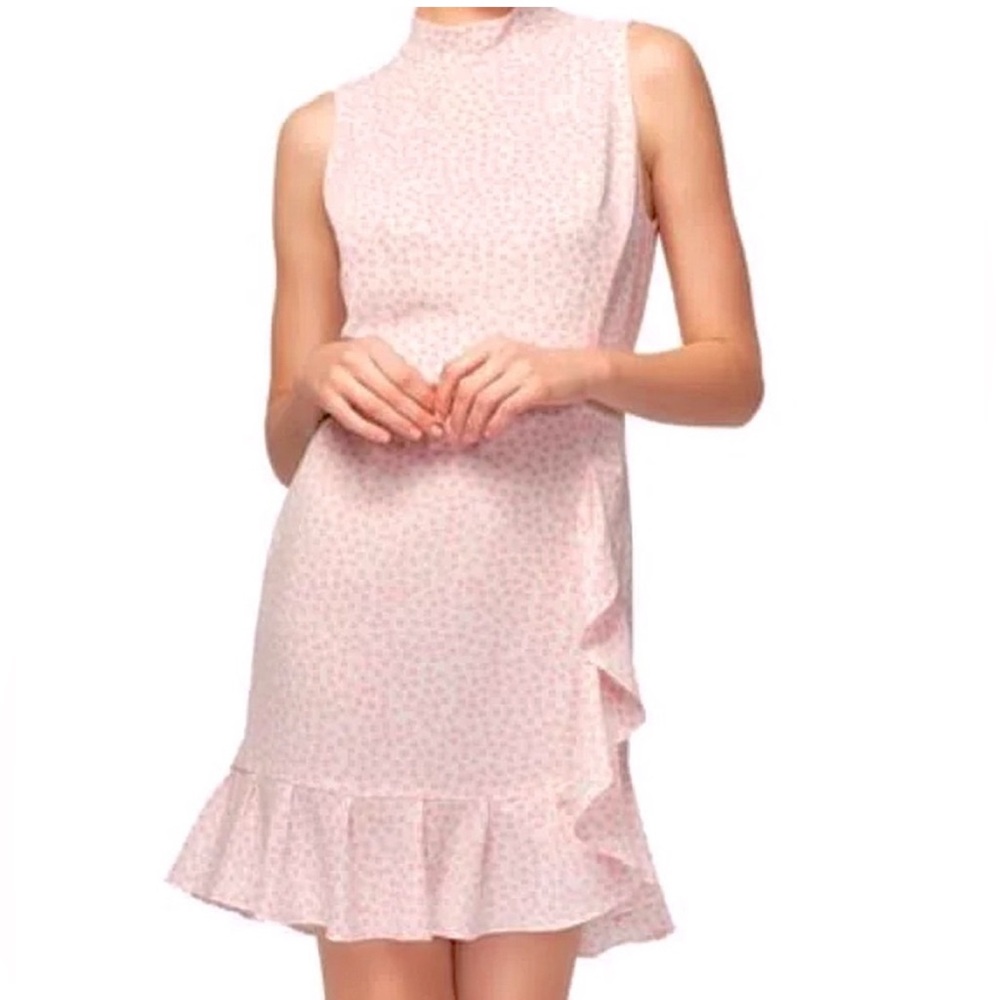 Betsey Johnson Polka Dot Ruffle Trim Dress